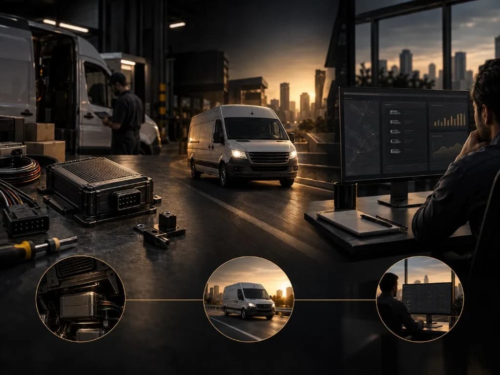 Fleet tracking equipment and vehicles in an operational setting